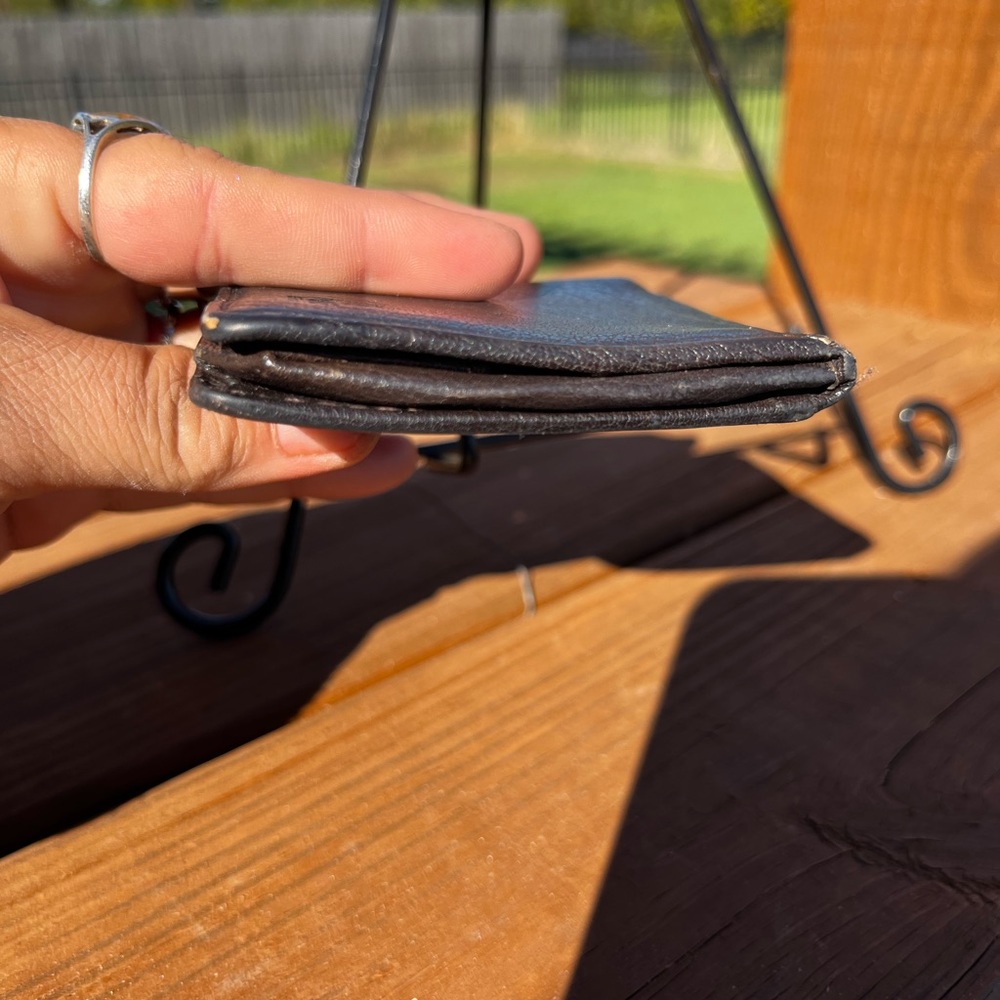 Unisex Vintage U.p Renoma Leather Coin Card Holder Wallet Unisex Italian Leather - Picture 11 of 11